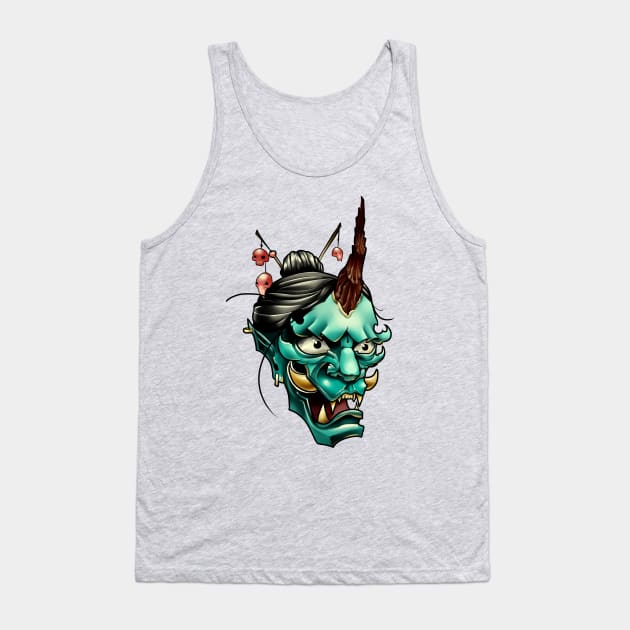 Oni Japanese demon full size Tank Top by Vika_lampa_13